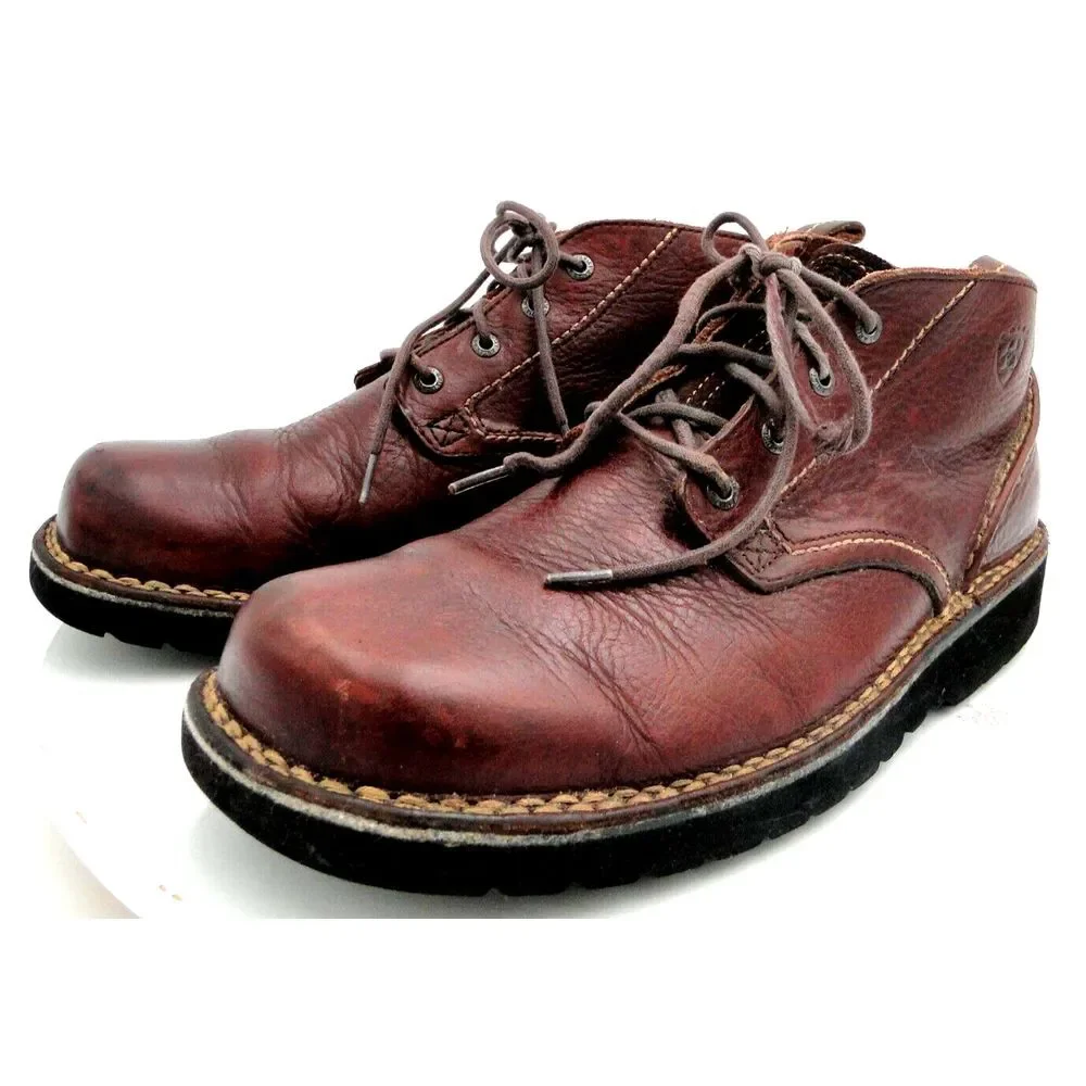 ARIAT  Leather Lace-Up Chukka Boots Men's‎ 10 D